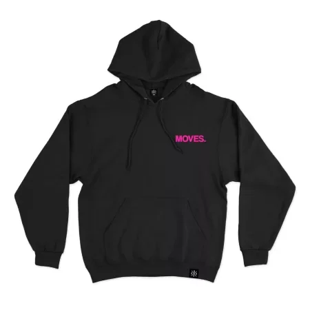 Moves Hoodie Front Black MAMPICI