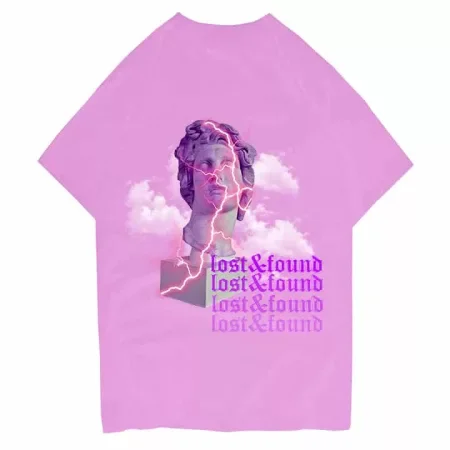 Lost Tee Pink Back MAMPICI