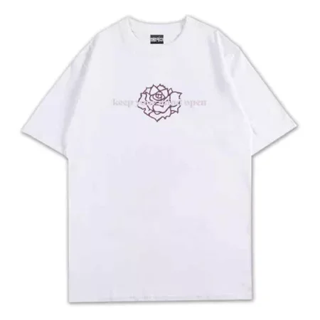 Rose Tee Front White MAMPICI