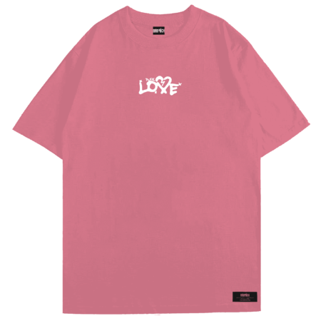 F*CK LOVE Tee Front Coral MAMPICI