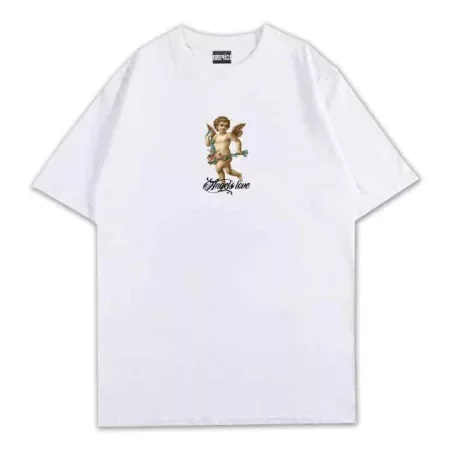Angel Kiss Tee Front White MAMPICI