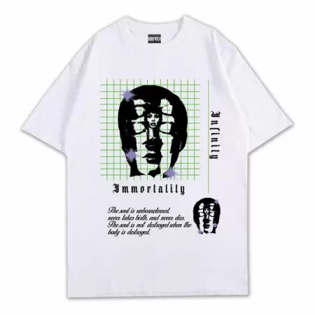 Immortality Tee Front White MAMPICI