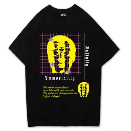 Immortality Tee Front Black MAMPICI
