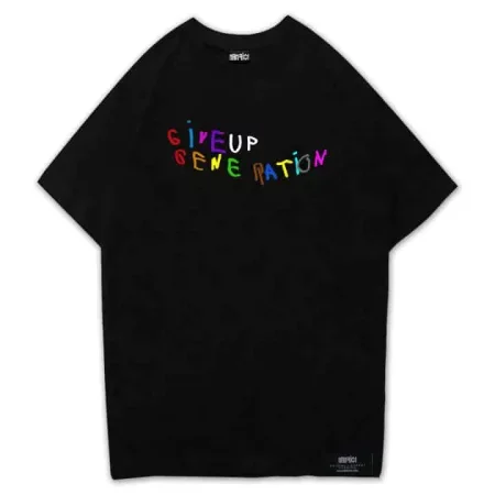 GiveUpGeneration Tee Front Black MAMPICI
