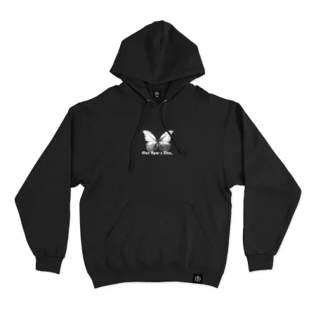 Once Upon Hoodie Front Black MAMPICI