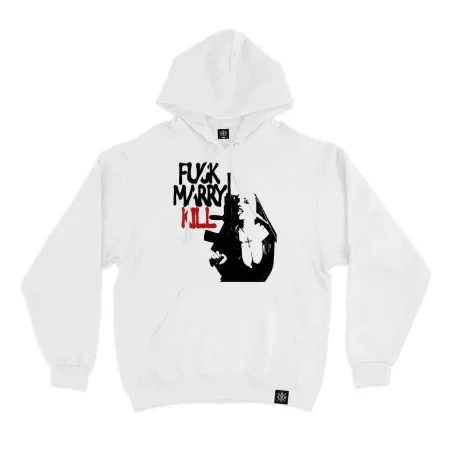 Fuck-marry-kill Hoodie White Front MAMPICI