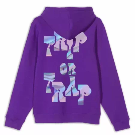 Trip or Trap Hoodie Purple Back MAMPICI