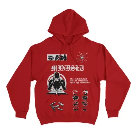 Mindset Hoodie Red Front MAMPICI