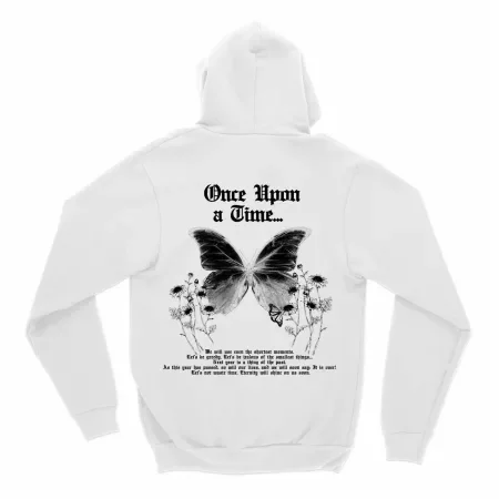 Once Upon Hoodie Back White MAMPICI