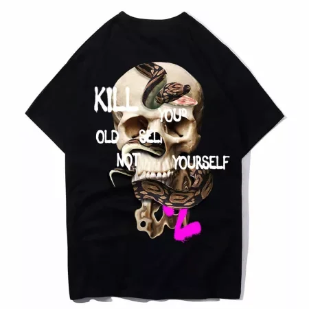 Kill Your Old Self Not Yourself 2 Tee Back Black MAMPICI