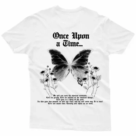 Once Upon Tee White Back MAMPICI