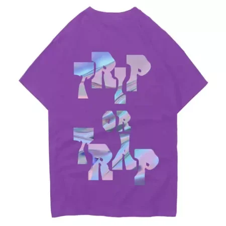 Trip or Trap Tee Purple Back MAMPICI