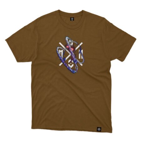 Chains Tee Brown Front MAMPICI