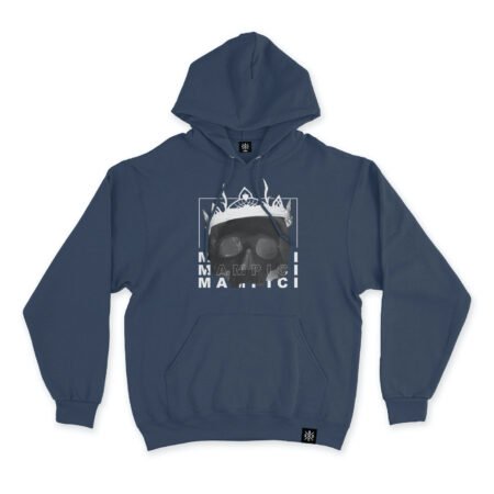 King Hoodie Navy Front MAMPICI